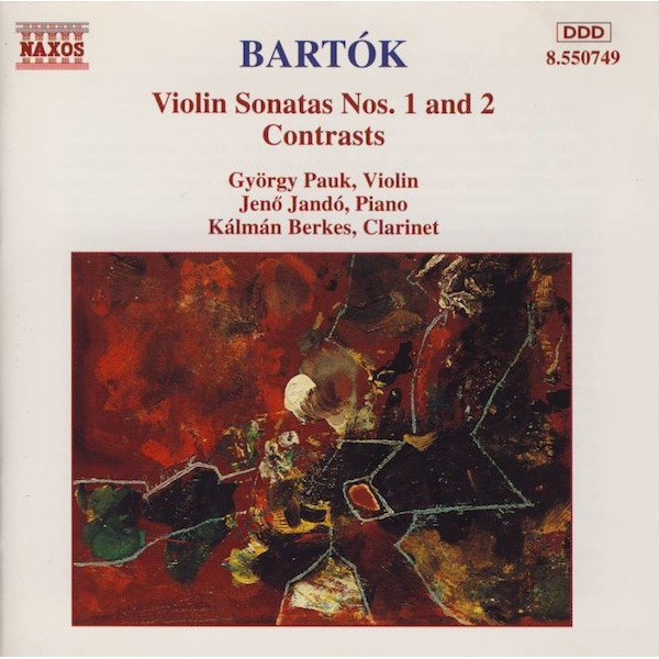 Bartók*, György Pauk, Jenő Jandó*, Kálmán Berkes - Violin Sonatas Nos. 1 And 2 / Contrasts (CD, Album)