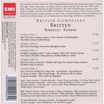 Britten*, Berkeley*, Rubbra* - Sir Peter Pears* · Joan Cross · Nancy Evans (3) · Sir Reginald Goodall* · Theo Olof · Sir John Barbirolli · Jacques Abram - Peter Grimes (Scenes) • The Rape Of Lucretia • Michelangelo & John Donne Sonnets • Violin Concerto •