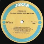 Coleman Hawkins And Lester Young - Classic Tenors (LP, Comp, Mono, RE)