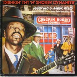 Buddy Guy & Junior Wells With Bill Wyman, Pinetop Perkins, Dallas Taylor & Terry Taylor (3) - Drinkin'  T.N.T.  N' Smoking Dynamite (LP, Album)