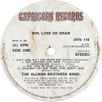 The Allman Brothers Band - Win, Lose Or Draw (LP, Album, Gat)
