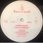 Carmen McRae - Live In Concert (LP)