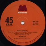 Azymuth - Jazz Carnival c/w Fly Over The Horizon (12