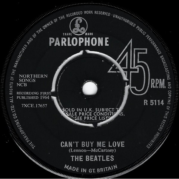 The Beatles - Can't Buy Me Love (7 The Beatles - Can't Buy Me Love (7