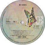 Carly Simon - No Secrets (LP, Album)