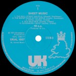 10cc - Sheet Music (LP, Album, Sil)
