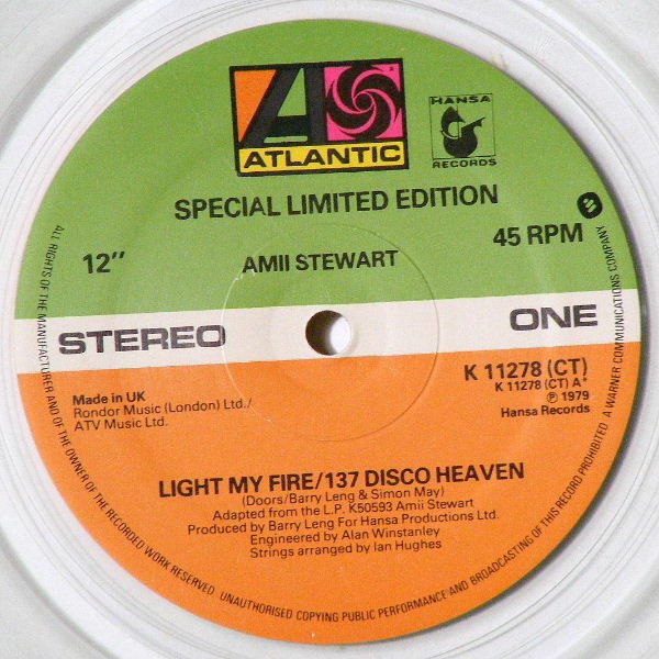 Amii Stewart - Light My Fire/137 Disco Heaven (12