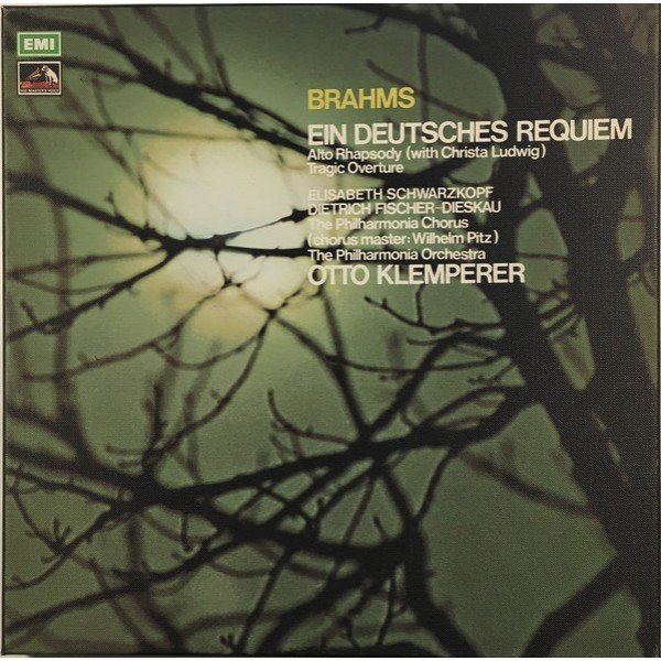 Brahms* - Christa Ludwig, Elisabeth Schwarzkopf, Dietrich Fischer-Dieskau, The Philharmonia Chorus*, Wilhelm Pitz, The Philharmonia Orchestra*, Otto Klemperer - Ein Deutsches Requiem / Alto Rhapsody / Tragic Overture (2xLP, Comp, RE, RP + Box)