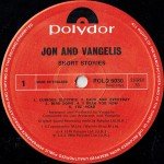 Jon And Vangelis* - Short Stories (LP, Album)