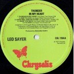 Leo Sayer - Thunder In My Heart (LP, Album)