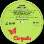 Leo Sayer - Thunder In My Heart (LP, Album)