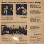 Deborah Brown / Kwartet Zbigniewa NamysÅ‚owskiego* - Double Trouble (LP, Album)