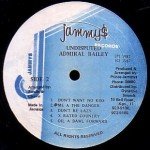 Admiral Bailey - Undisputed (LP, Album)