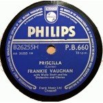 Frankie Vaughan With Wally Stott And His Orchestra* And Chorus* - Priscilla / The Garden Of Eden (Shellac, 10