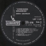 Eddie Cochran - Cherished Memories (LP, Album, Mono, RP)