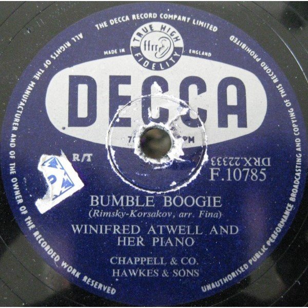 Winifred Atwell And Her Piano* - Bumble Boogie / St. Louis Blues (Shellac, 10