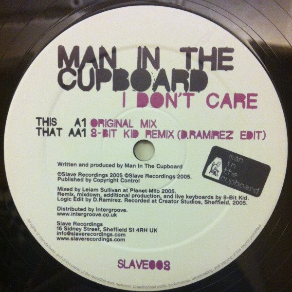 Man In The Cupboard - I Don't Care (12