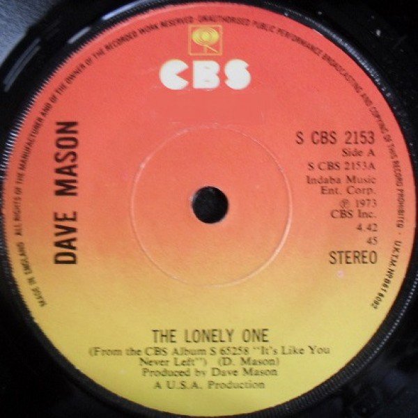 Dave Mason - The Lonely One (7