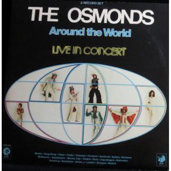 The Osmonds - Around The World - Live In Concert (2xLP, Album, Gat)