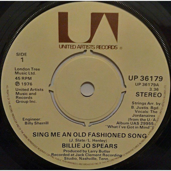 Billie Jo Spears - Sing Me An Old Fashioned Song (7