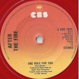 After The Fire - One Rule For You (7