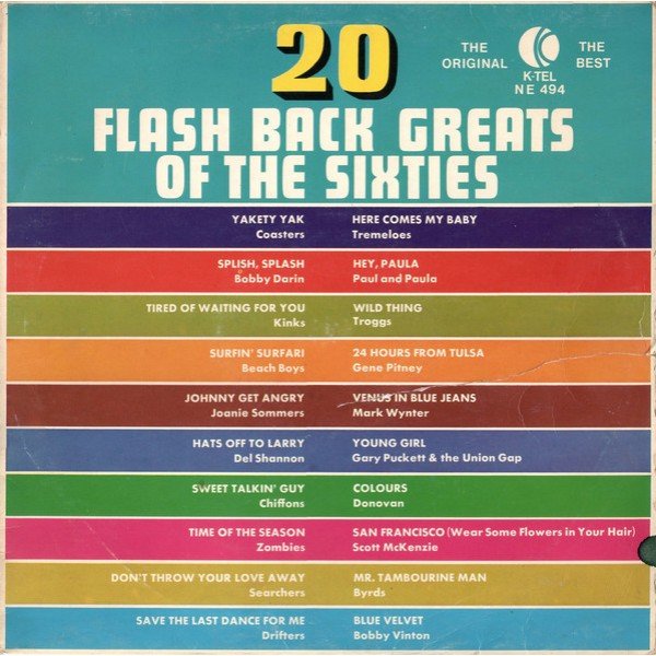 Various - 20 Flash Back Greats Of The Sixties (LP, Comp, Blu)