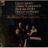 Beethoven* - The Berlin Pilharmonic Orchestra*, David Oistrakh*, Mstislav Rostropovich, Sviatoslav Richter, Herbert von Karajan - Triple Concerto (LP)