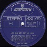 Jerry Lee Lewis And His Pumping Piano* - Let's Rock With Jerry Lee Lewis (LP, Album, RE)