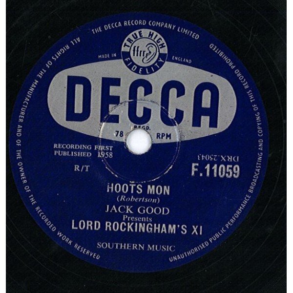 Lord Rockingham's XI - Hoots Mon / Blue Train (Shellac, 10