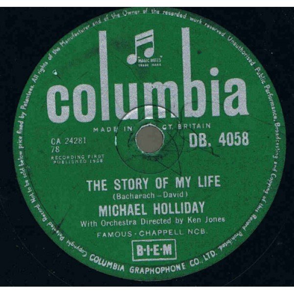 Michael Holliday - The Story Of My Life / Keep Your Heart (Shellac, 10